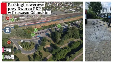 Wiadukt zamknięty. Rowerem łatwiej dotrzeć do pociągu i autobusu